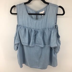 Lauren Conrad Chambray Top